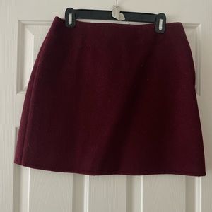 Club Monaco maroon mini skirt